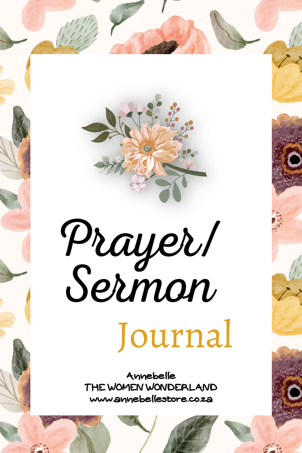 Prayer/Sermon Journal SELF PRINT