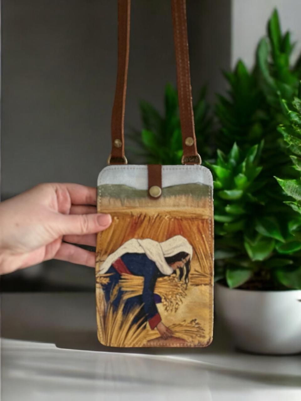 Ruth Genuine Leather Cellphone Sling Bag