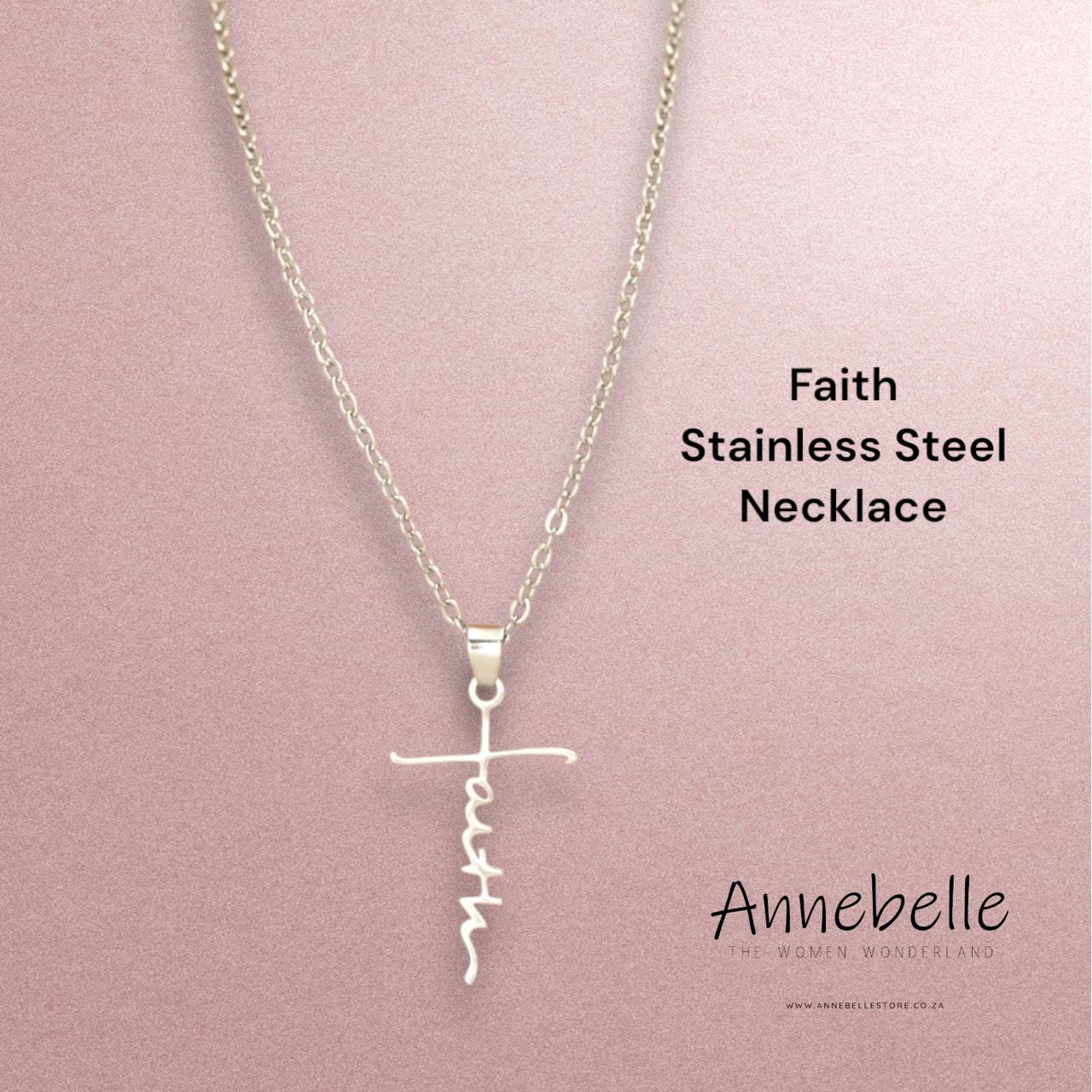 Stainless Steel Faith Necklace