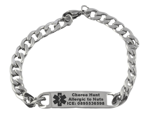 Medical Alert Personalized ID Bracelet