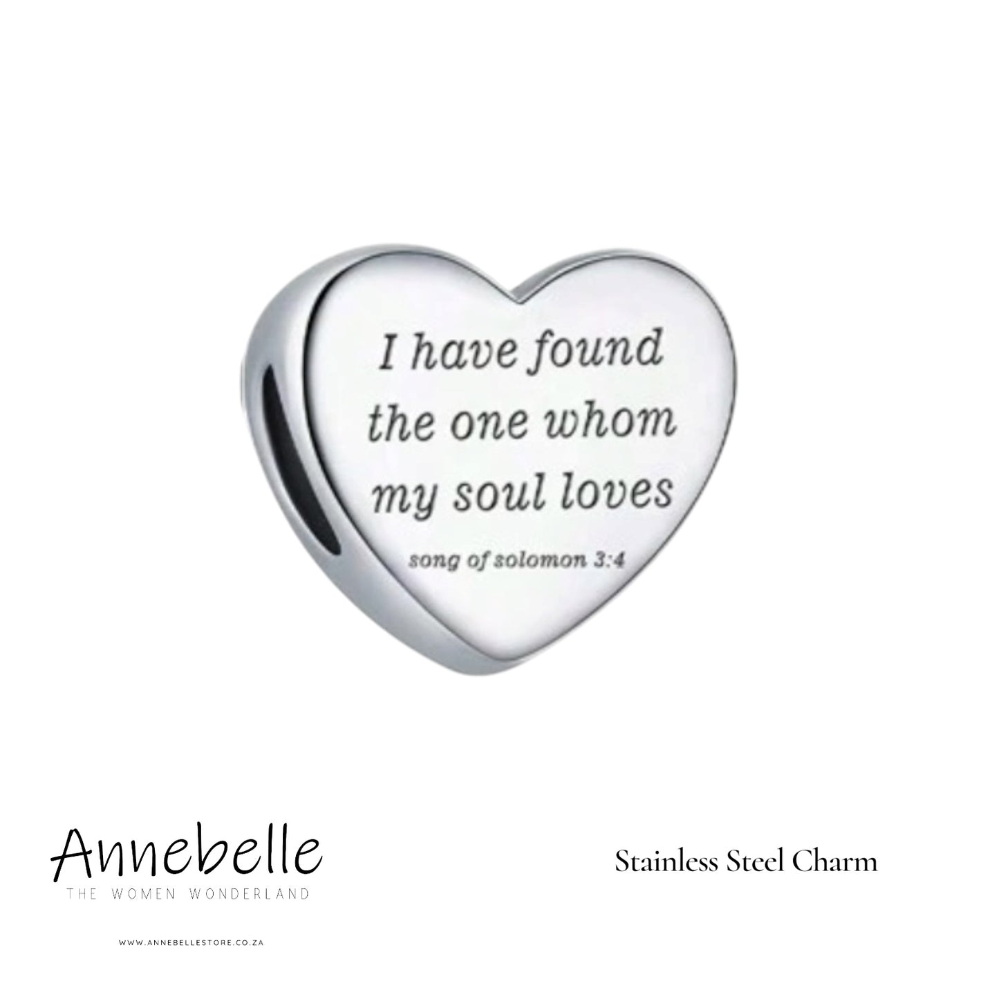 Stainless Steel Charm Song of Solomon