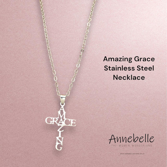 Stainless Steel Amazing Grace Necklace