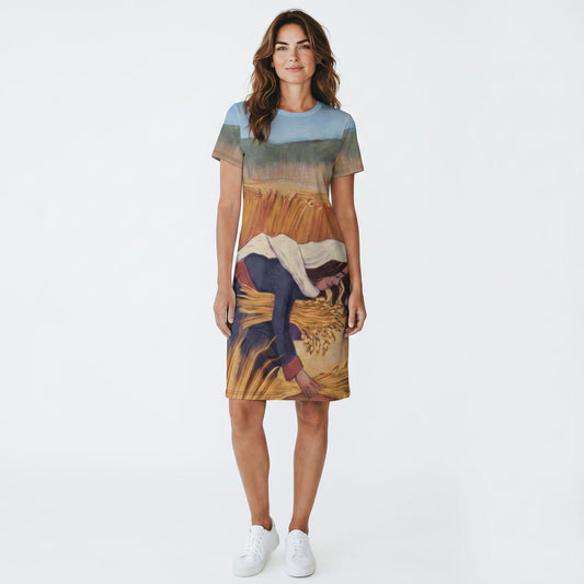 A-Line Short Dress Custom Printed Ruth