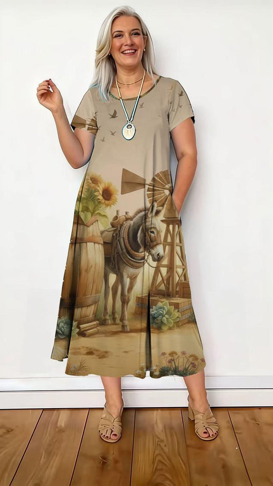 Supplier Bruin Donkie en Windpomp Midi Rok