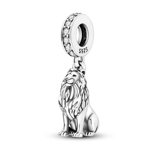 S925 Sterling Silver Lion Pendant
