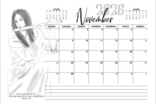CALENDER  - A3 - English