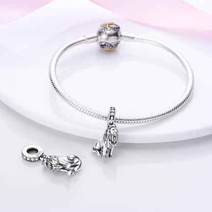 S925 Sterling Silver Lion Pendant