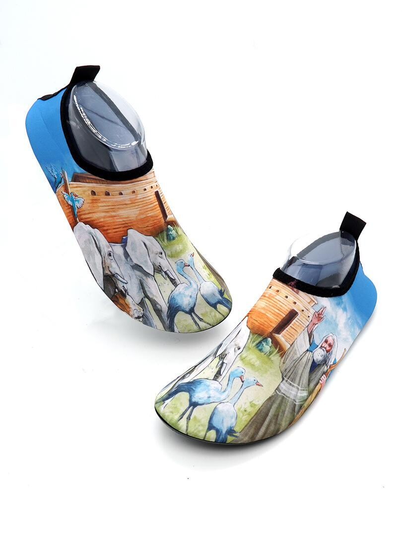 Adult Kaalvoet/Barefoot Shoes Size Unisex 3-11 Noah Theme