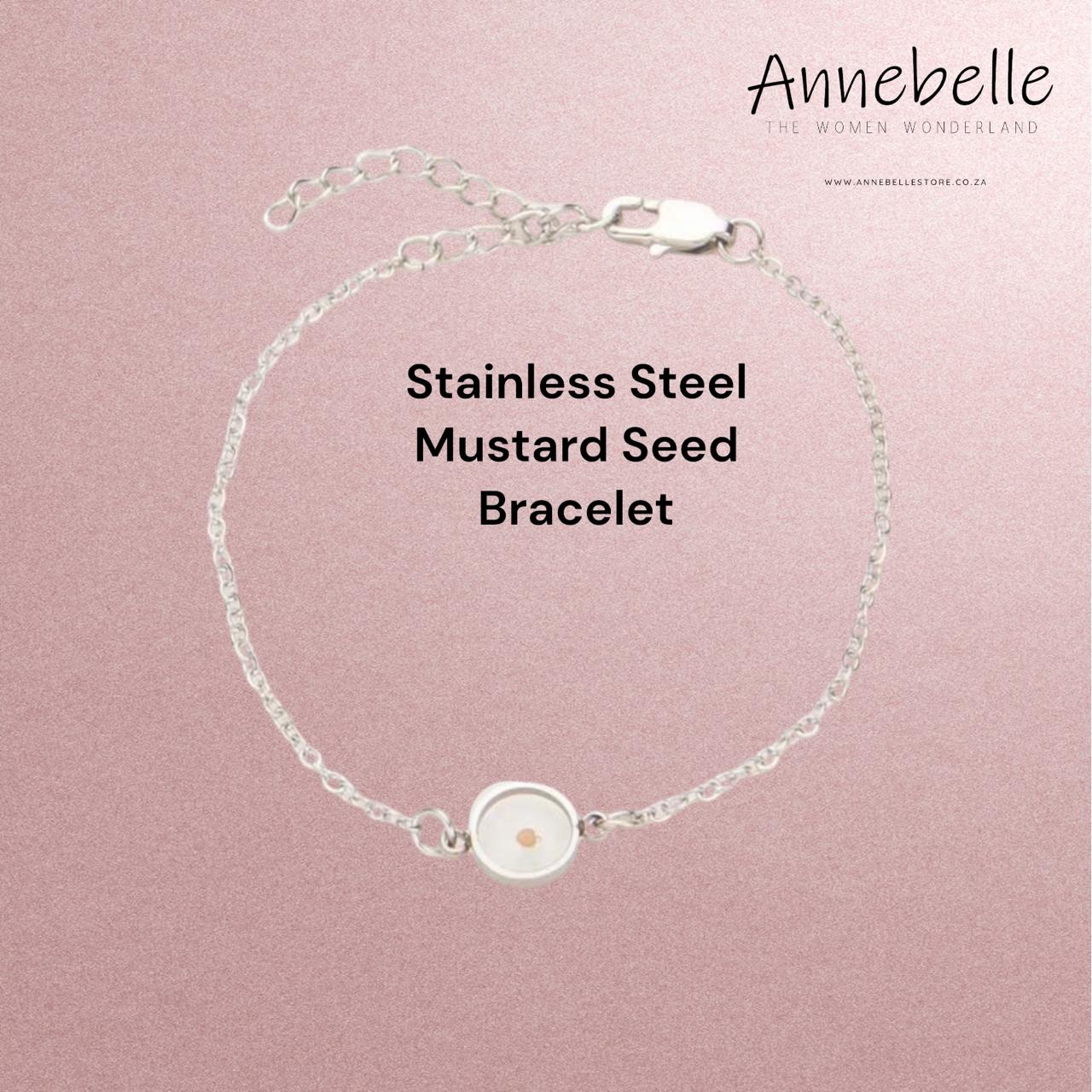 Stainless Steel Mustard Seed Bracelet