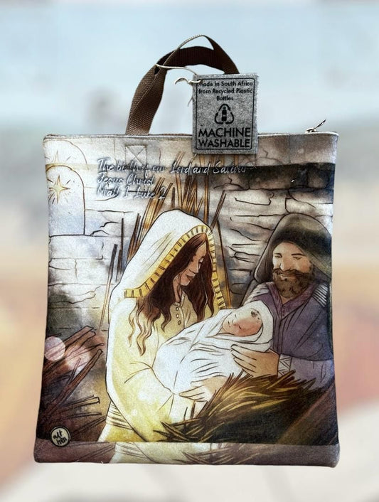 Jesus se geboorte Bybelsak~boeksak/The birth of Jesus Bible bag~book bag