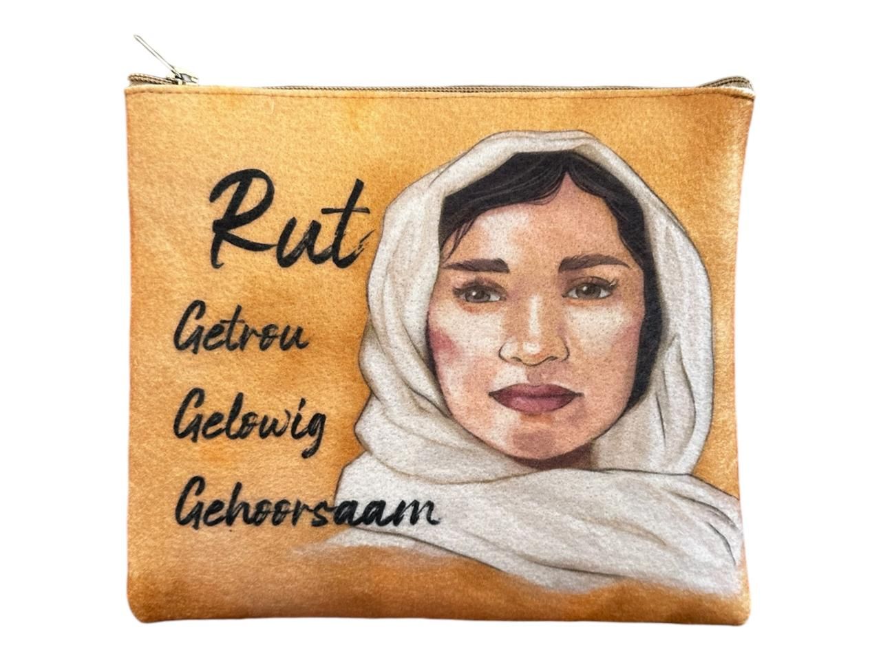 Rut/Ruth Vilt Grimeringsakkie/Felt Cosmetic bag