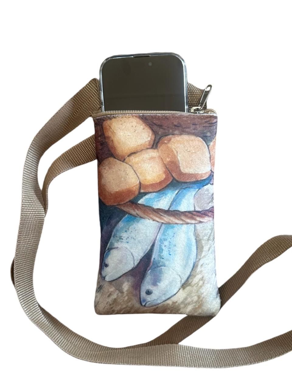 5 Loaves and 2 Fish Phone Sling Bag