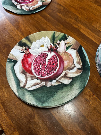 Custom Recycled Felt Placemats Round (Set of 6)