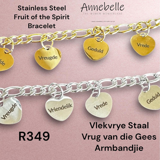 Stainless Steel Fruit of the Spirit Bracelet