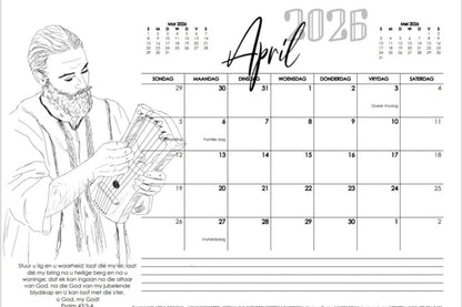 2026 Mans A3 kalender (Dawid)
