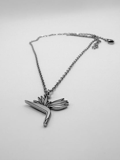 Stainless Steel Strelitzia Necklace