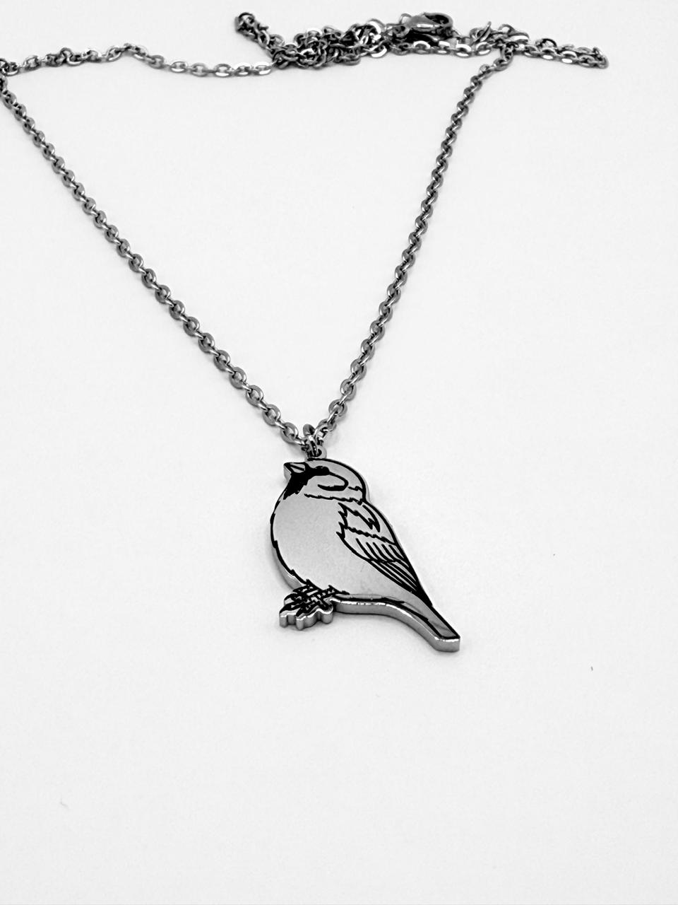 Stainless Steel Sparrow Necklace