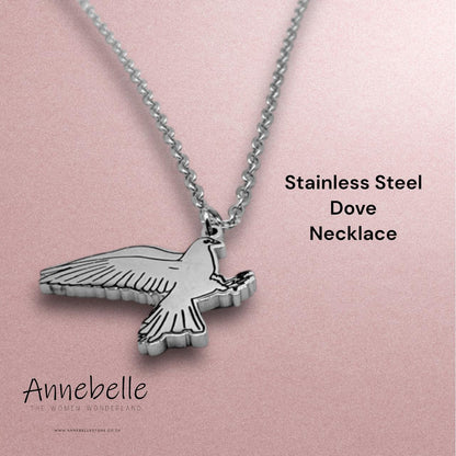 Stainless Steel Dove Necklace