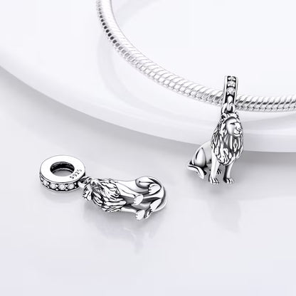 S925 Sterling Silver Lion Pendant