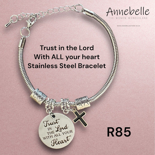 Stainless Steel Trust in the Lord Bracelet