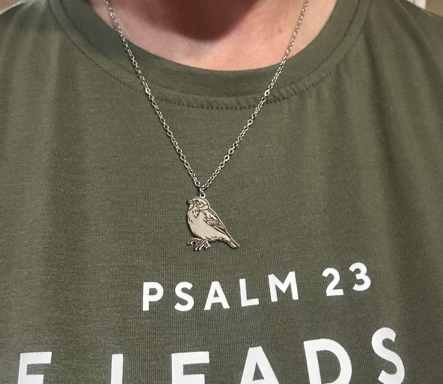 Stainless Steel Sparrow Necklace