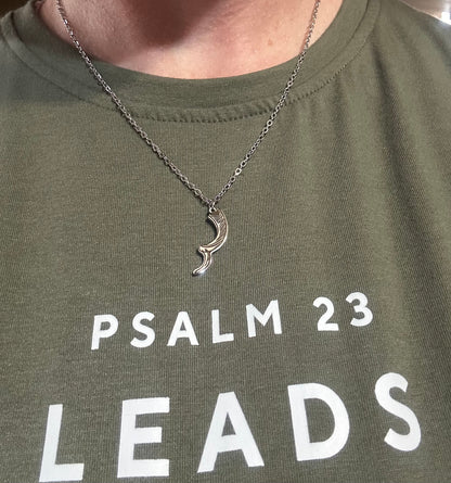 Stainless Steel Shofar Necklace