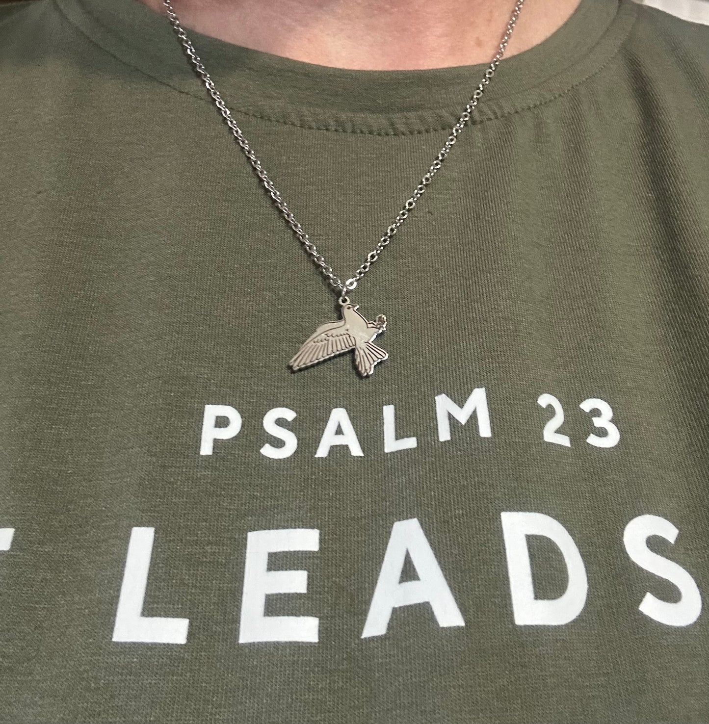 Stainless Steel Dove Necklace