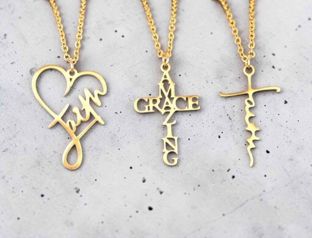 Stainless Steel Necklace Gold Plated