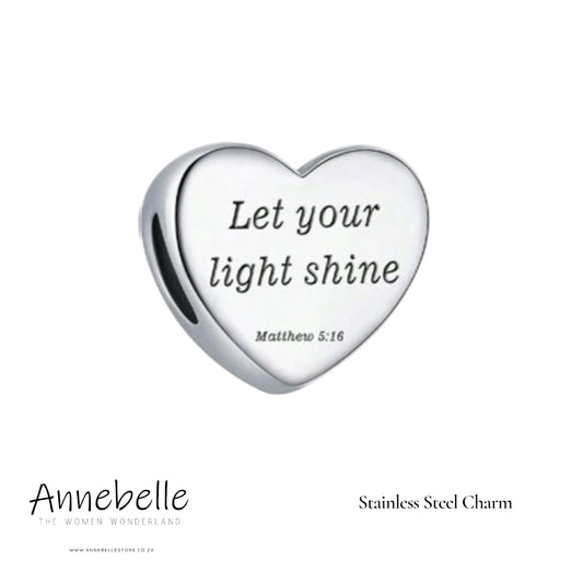 Stainless Steel Charm Matt 5:16