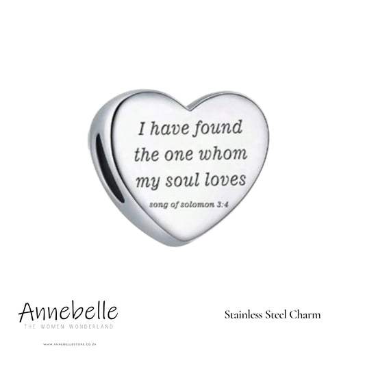 Stainless Steel Charm Song of Solomon