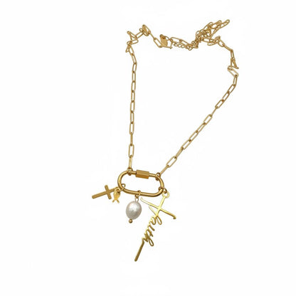 Stainless Steel 18K Gold Plated DIY Charms Necklace With 3 Free Charms