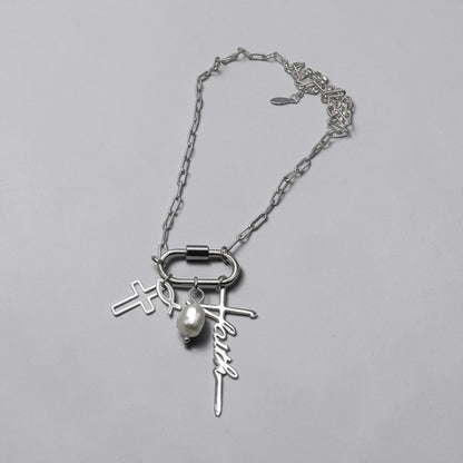 Stainless Steel DIY Charms Necklace With 3 Free Charms (Remove and Change Charms As You Wish)