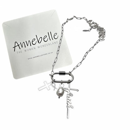 Stainless Steel DIY Charms Necklace With 3 Free Charms (Remove and Change Charms As You Wish)