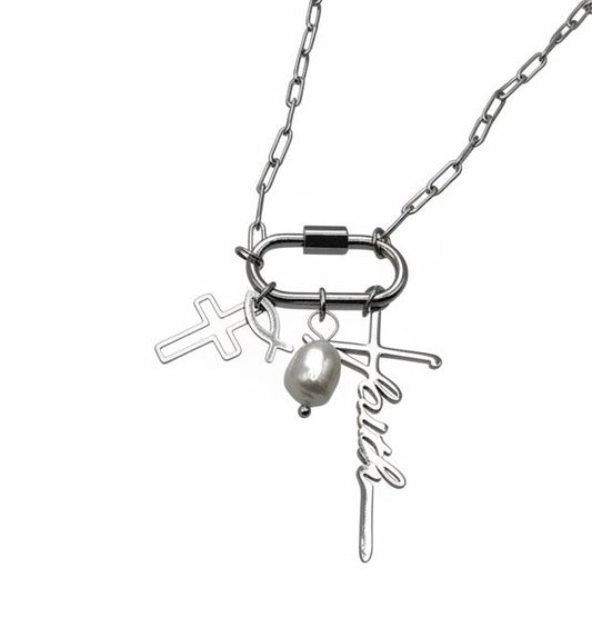 Stainless Steel DIY Charms Necklace With 3 Free Charms (Remove and Change Charms As You Wish)