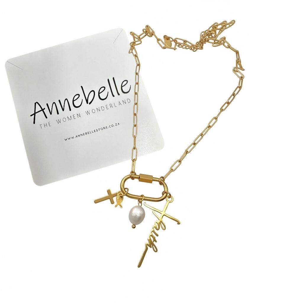 Stainless Steel 18K Gold Plated DIY Charms Necklace With 3 Free Charms