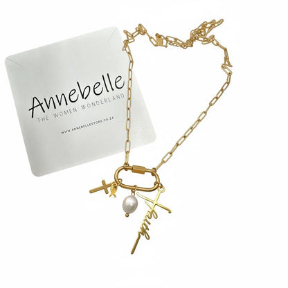 Stainless Steel 18K Gold Plated DIY Charms Necklace With 3 Free Charms