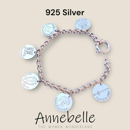 Armour of God Charm Bracelet - English