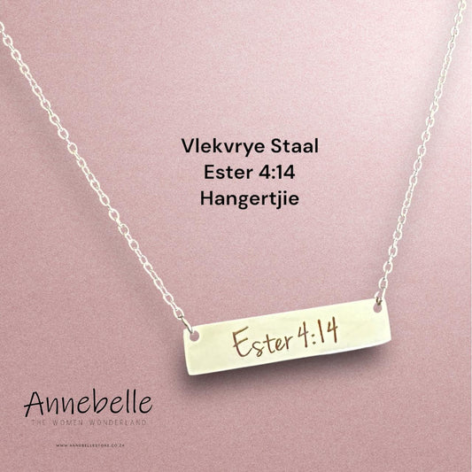 Stainless Steel Ester 4:14 Necklace