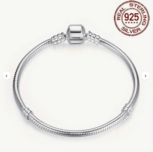 S925 Sterling Silver Charms Bracelet