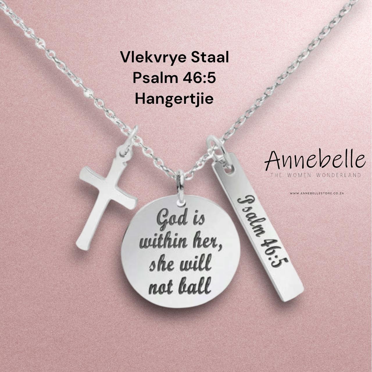 Stainless Steel God is Within Her Necklace
