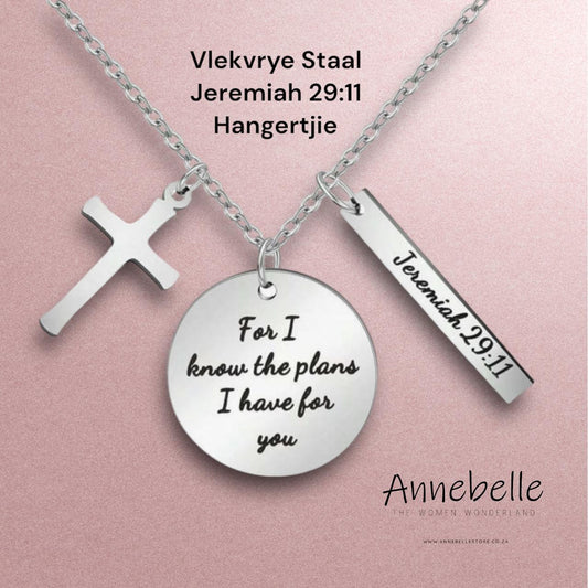 Stainless Steel Jeremiah 29:11 Necklace