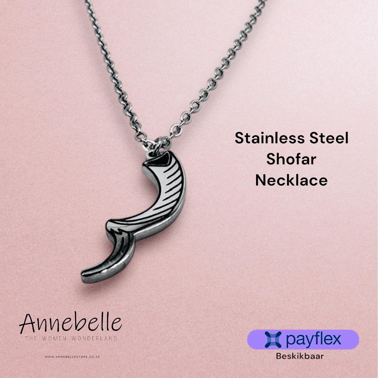 Stainless Steel Shofar Necklace